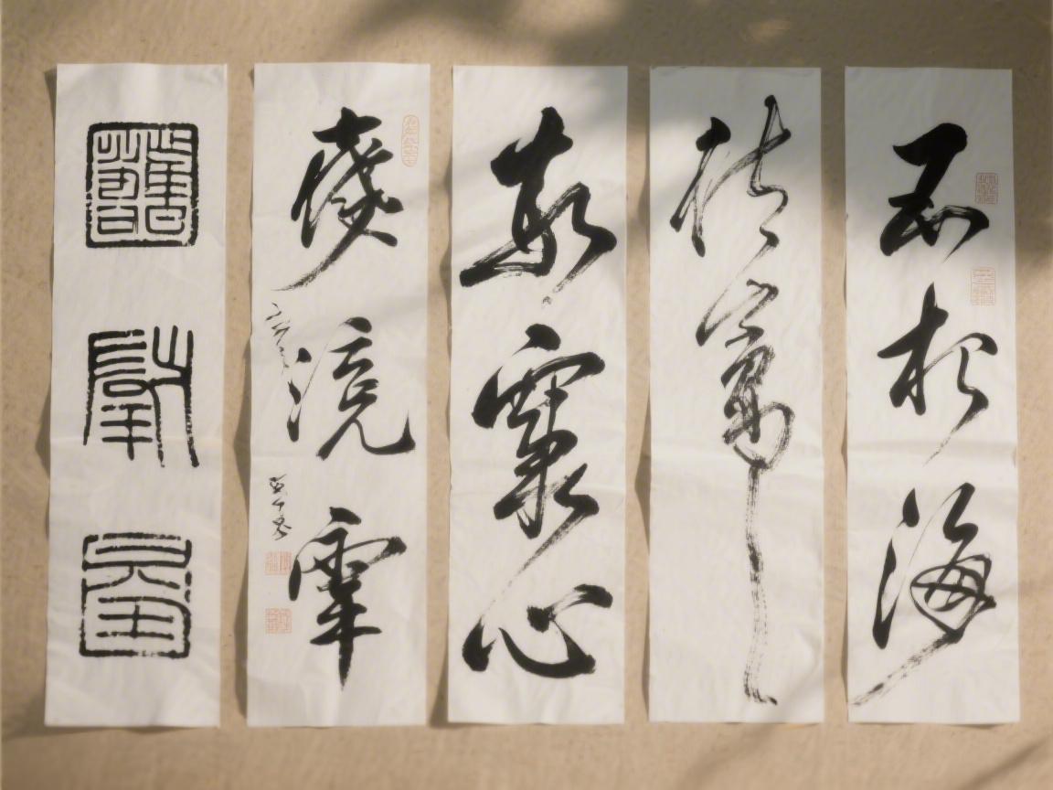 Les cinq styles calligraphiques