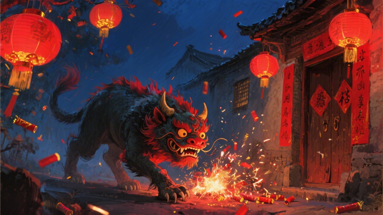 Le monstre Nian et les traditions du Nouvel An